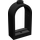 LEGO Schwarz Fenster Rahmen 1 x 2 x 2.7 mit Gerundet oben (30044)