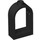 LEGO Black Window Frame 1 x 2 x 2.7 with Rounded Top (30044)
