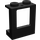 LEGO Zwart Venster Kader 1 x 2 x 2 met 2 gaten in Onderzijde (2377)