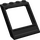 LEGO Zwart Venster Kader 4 x 4 x 3 Roof met Onderzijde Paneel (60806)