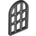 LEGO Black Window Pane 1 x 2 x 2.7 Rounded Top with Twisted Bars (30045)