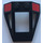 LEGO Black Windscreen 4 x 4 x 1 Roll Cage with Red Squares on Each Side Sticker (28977)