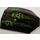 LEGO Black Windscreen 6 x 8 x 2 Curved with &#039;Atlantis&#039; Logo, Lime Lines Sticker (41751)
