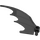 LEGO Zwart Vleugel 8 x 10 met Pin Gat en As (55706 / 57487)
