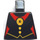 LEGO Zwart Witch Torso zonder armen met Medallion met Spin en Rood Ribbon Patroon (973)