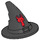 LEGO Black Wizard Hat with Bull with Slightly Rough Surface (14496 / 90460)