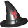 LEGO Black Wizard Hat with Bull with Slightly Rough Surface (14496 / 90460)