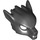 LEGO Black Wolf Mask with Fangs and Gray Nose (11233 / 12826)