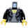 LEGO Sort Kvinde i Leather Jakke Minifig Torso (973 / 76382)