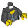 LEGO Noir Woman dans Leather Jacket Minifig Torse (973 / 76382)