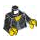 LEGO Noir Woman dans Leather Jacket Minifig Torse (973 / 76382)