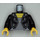 LEGO Schwarz Woman im Leather Jacket Minifig Torso (973 / 76382)