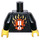 LEGO Schwarz  World Racers Torso (973 / 76382)