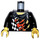 LEGO Zwart  World Racers Torso (973 / 76382)