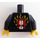 LEGO Zwart  World Racers Torso (973 / 76382)