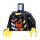 LEGO Zwart  World Racers Torso (973 / 76382)