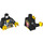 LEGO Schwarz  World Racers Torso (973 / 76382)