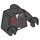 LEGO Schwarz Zip Vorderseite jacket Torso mit Raum Octan Logo (76382 / 88585)