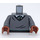 LEGO Blaise Zabini con Gris Jersey Minifigura Torso (973 / 76382)