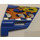 LEGO Bleu 3D Panneau 22 avec &quot;8&quot; et Flames Autocollant (44352)