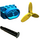 LEGO Blau Airplane Motor Block mit Propellor