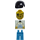 LEGO Blue and White Football Player with &quot;18&quot; Minifigure