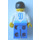 LEGO Blau und Weiß Fußballspieler mit &quot;9&quot; Minifigur