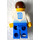LEGO Bleu et blanc Team Player avec Number 11 sur De Affronter et Retour Figurine