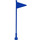 LEGO Blau Antenne 1 x 8 mit Flagge (30322)