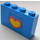 LEGO Blue Assembly of 2 blue bricks 1 x 4 with heart sticker from Set 275