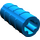 LEGO Blue Axle Connector (Ridged with &#039;+&#039; Hole)