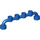 LEGO Blauw Staaf 1 x 6 met gesloten noppen (1764 / 6140)