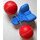 LEGO Blau Bow Tie auf Metal Achse mit 2 rot Ball Räder for set 2022