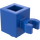 LEGO Blau Backstein 1 x 1 mit Vertikale Clip (O-Clip öffnen, Hohlbolzen) (60475 / 65460)
