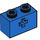 LEGO Blau Backstein 1 x 2 mit Achse Loch („+“ Öffnung und Unterrohr) (31493 / 32064)