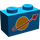 LEGO Bleu Brique 1 x 2 avec Classic Espacer logo avec tube inférieur (3004)