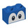 LEGO Blue Brick 1 x 2 with Yoshi Eyes with Bottom Tube (68946 / 101881)