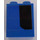 LEGO Bleu Brique 1 x 2 x 2 avec Bleu et Noir Droite Autocollant avec porte-goujon intérieur (3245)