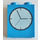 LEGO Bleu Brique 1 x 2 x 2 avec Clock avec support d&#039;essieu intérieur (3245)