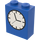 LEGO Bleu Brique 1 x 2 x 2 avec Clock avec support d&#039;essieu intérieur (3245)
