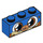 LEGO Blue Brick 1 x 3 with Puppycorn Dessert Dog Face (3622 / 38907)