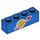LEGO Blauw Steen 1 x 4 met Classic Ruimte logo (3010 / 55960)