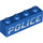 LEGO Blue Brick 1 x 4 with Slanted &#039;POLICE&#039; Logo (1414 / 3010)