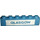 LEGO Blue Brick 1 x 6 with &quot;GLASGOW&quot; on white background (3009)