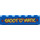 LEGO Blauw Steen 1 x 6 met &quot;SHOOT &#039;O&#039; MATIC&quot; Sticker (3009)