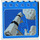 LEGO Bleu Brique 1 x 6 x 5 avec LL2079 Fusée et Moon (3754)