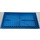 LEGO Blue Brick 10 x 20 with Bottom Tubes around Edge and Cross Support