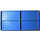 LEGO Blauw Steen 10 x 20 zonder buizen aan de onderzijde, met &#039;+&#039;-vormige Dwarssteun