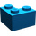 LEGO Blue Brick 2 x 2 Corner (2357)