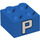 LEGO Blau Backstein 2 x 2 mit &#039;P&#039; (3003 / 68928)